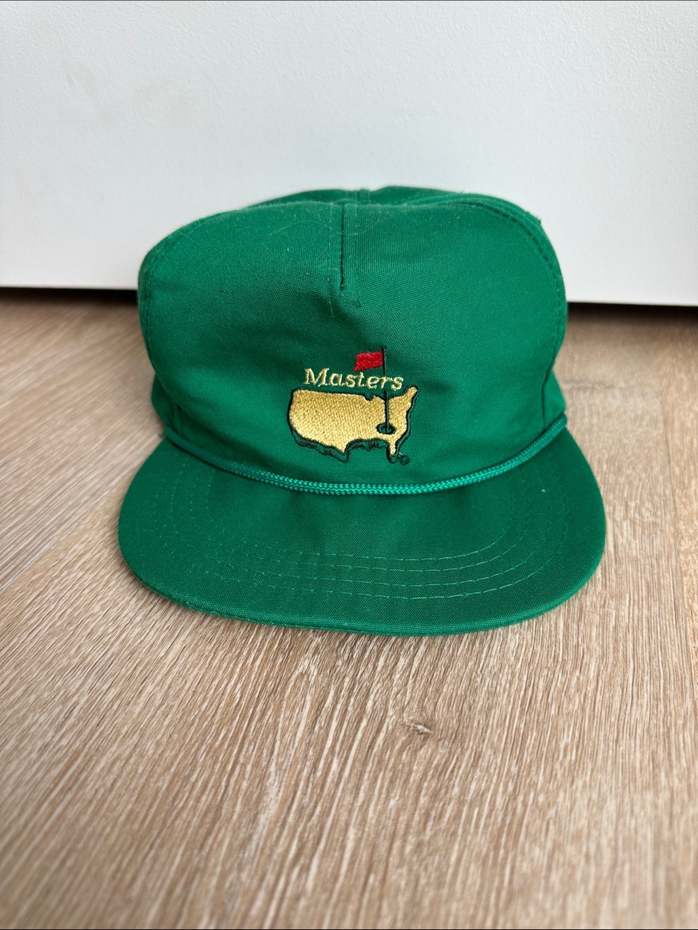 Vintage Masters Augusta National Green Rope Golf Hat Derby Cap Adjustable USA